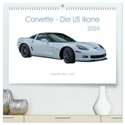 Corvette – Die US Ikone 2024 (hochwertiger Premium Wandkalender 2024 DIN A2 quer), Kunstdruck in Hochglanz von J. Koller,  Alois