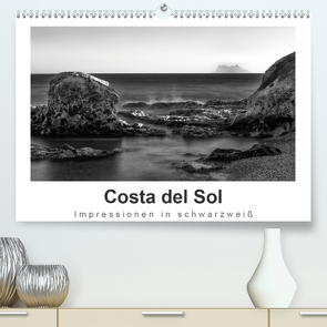 Costa del Sol Impressionen in schwarzweiß (Premium, hochwertiger DIN A2 Wandkalender 2021, Kunstdruck in Hochglanz) von Knappmann,  Britta