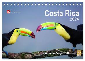Costa Rica 2024 Exotische Vogelwelt (Tischkalender 2024 DIN A5 quer), CALVENDO Monatskalender von Bergwitz,  Uwe