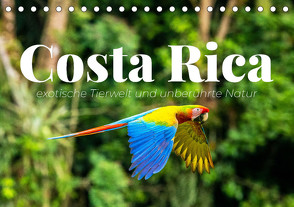 Costa Rica – exotische Tierwelt und unberührte Natur (Tischkalender 2024 DIN A5 quer) von Monkey,  Happy