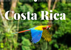 Costa Rica – exotische Tierwelt und unberührte Natur (Wandkalender 2024 DIN A3 quer), CALVENDO Monatskalender von Monkey,  Happy