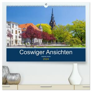 Coswiger Ansichten (hochwertiger Premium Wandkalender 2024 DIN A2 quer), Kunstdruck in Hochglanz von Hanke,  Gabriele