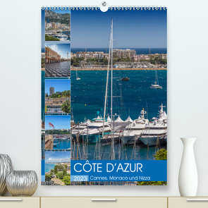 CÔTE D’AZUR Cannes, Monaco und Nizza (Premium, hochwertiger DIN A2 Wandkalender 2023, Kunstdruck in Hochglanz) von Viola,  Melanie