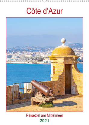 Côte d’Azur – Reiseziel am Mittelmeer (Wandkalender 2021 DIN A2 hoch) von Schwarze,  Nina