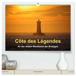 Côte des Légendes An der wilden Westküste der Bretagne (hochwertiger Premium Wandkalender 2024 DIN A2 quer), Kunstdruck in Hochglanz von Benoît,  Etienne