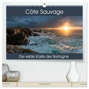 Côte Sauvage – Die wilde Küste der Bretagne (hochwertiger Premium Wandkalender 2024 DIN A2 quer), Kunstdruck in Hochglanz von Gerber,  Thomas