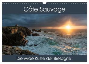 Côte Sauvage – Die wilde Küste der Bretagne (Wandkalender 2024 DIN A3 quer), CALVENDO Monatskalender von Gerber,  Thomas