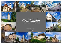 Crailsheim Impressionen (Tischkalender 2024 DIN A5 quer), CALVENDO Monatskalender von Meutzner,  Dirk