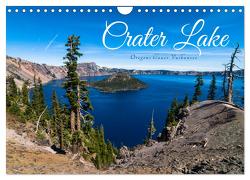 Crater Lake – Oregons blauer Vulkansee (Wandkalender 2024 DIN A4 quer), CALVENDO Monatskalender von Pechmann,  Reiner