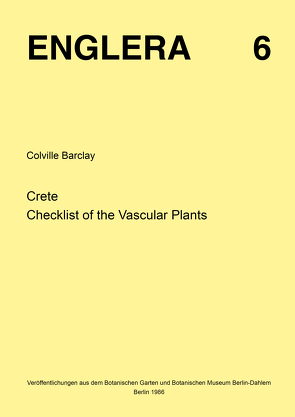 Crete – Checklist of the Vascular Plants von Barclay,  Colville
