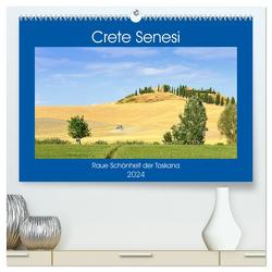 Crete Senesi – Raue Schönheit der Toskana (hochwertiger Premium Wandkalender 2024 DIN A2 quer), Kunstdruck in Hochglanz von Thauwald,  Pia