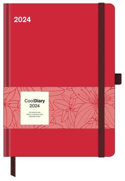 Crimson 2024 – Diary – Buchkalender – Taschenkalender – 16×22