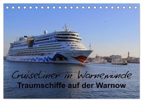 Cruiseliner in Warnemünde (Tischkalender 2024 DIN A5 quer), CALVENDO Monatskalender von le Plat,  Patrick