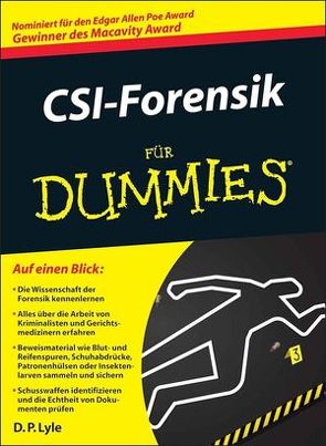 CSI-Forensik für Dummies von Krips-Schmidt,  Katrin, Lyle,  Douglas P.