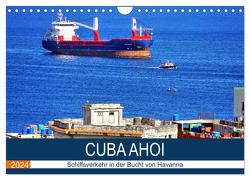 CUBA AHOI – Schiffsverkehr in der Bucht von Havanna (Wandkalender 2024 DIN A4 quer), CALVENDO Monatskalender von von Loewis of Menar,  Henning