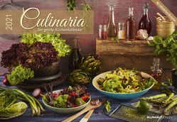 Culinaria – Der große Küchenkalender 2021 – Bild-Kalender 42×29 cm (42×58 geöffnet) – Rezeptkalender – inkl. Saisonkalender – mit Platz für Notizen – Alpha Edition