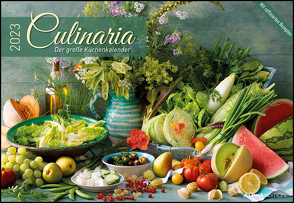 Culinaria – Der große Küchenkalender 2023 – Bildkalender 42×29 cm (42×58 geöffnet) – Rezeptkalender – inkl. Saisonkalender – mit Platz für Notizen