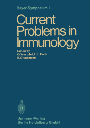 Current Problems in Immunology von Book,  Hans Erhard, Grundmann,  Ekkehard, Westphal,  Otto