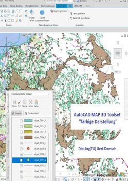 Cvil 3D Deutschland / AutoCAD MAP 3D Toolset, „farbige Darstellung“ (für Anwender) von Domsch,  Gert