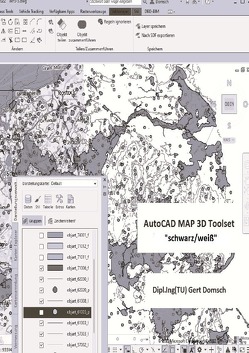 Cvil 3D Deutschland / AutoCAD MAP 3D Toolset, „schwarz/weiß“ (zur Information) von Domsch,  Gert