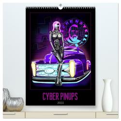CYBER PINUPS (hochwertiger Premium Wandkalender 2024 DIN A2 hoch), Kunstdruck in Hochglanz von Zeichensteil,  Zeichensteil
