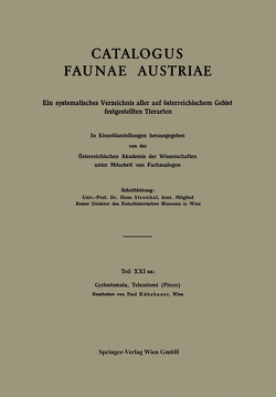 Cyclostomata, Teleostomi (Pisces) von Kähsbauer,  Paul