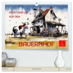 Da ist was los auf dem Bauernhof (hochwertiger Premium Wandkalender 2024 DIN A2 quer), Kunstdruck in Hochglanz von Roder,  Peter