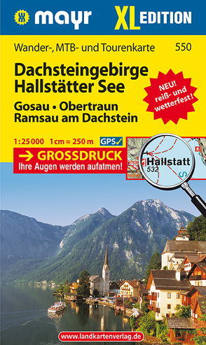 Dachsteingebirge, Hallstätter See XL von KOMPASS-Karten GmbH