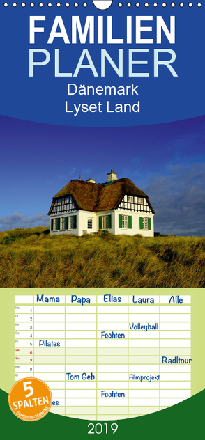 Dänemark – Lyset Land – Familienplaner hoch (Wandkalender 2019 , 21 cm x 45 cm, hoch) von strandmann@online.de
