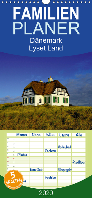 Dänemark – Lyset Land – Familienplaner hoch (Wandkalender 2020 , 21 cm x 45 cm, hoch) von strandmann@online.de