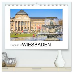 Daheim in Wiesbaden (hochwertiger Premium Wandkalender 2024 DIN A2 quer), Kunstdruck in Hochglanz von Scherf,  Dietmar