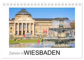 Daheim in Wiesbaden (Tischkalender 2024 DIN A5 quer), CALVENDO Monatskalender von Scherf,  Dietmar