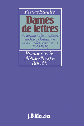 Dames de Lettres von Baader,  Renate