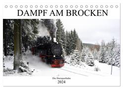 Dampf am Brocken – Die Harzquerbahn (Tischkalender 2024 DIN A5 quer), CALVENDO Monatskalender von Gerstner,  Wolfgang