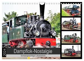 Dampflok-Nostalgie – 2024 schwergewichtige Lokomotiven (Wandkalender 2024 DIN A4 quer), CALVENDO Monatskalender von Klünder,  Günther