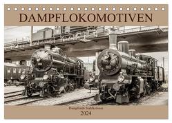 Dampflokomotiven – dampfende Stahlkolosse (Tischkalender 2024 DIN A5 quer), CALVENDO Monatskalender von Brunner-Klaus,  Liselotte