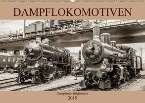Dampflokomotiven – dampfende Stahlkolosse (Wandkalender 2019 DIN A2 quer) von Brunner-Klaus,  Liselotte