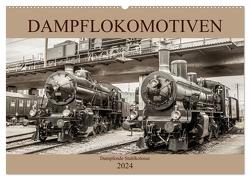 Dampflokomotiven – dampfende Stahlkolosse (Wandkalender 2024 DIN A2 quer), CALVENDO Monatskalender von Brunner-Klaus,  Liselotte