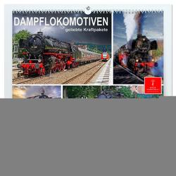 Dampflokomotiven – geliebte Kraftpakete (hochwertiger Premium Wandkalender 2024 DIN A2 quer), Kunstdruck in Hochglanz von Roder,  Peter