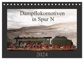 Dampflokomotiven in Spur N (Tischkalender 2024 DIN A5 quer), CALVENDO Monatskalender von Ritter Fotografie,  Christian