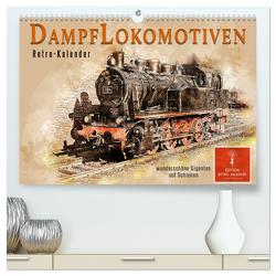 Dampflokomotiven – wunderschöne Giganten auf Schienen (hochwertiger Premium Wandkalender 2024 DIN A2 quer), Kunstdruck in Hochglanz von Roder,  Peter