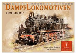 Dampflokomotiven – wunderschöne Giganten auf Schienen (Tischkalender 2024 DIN A5 quer), CALVENDO Monatskalender von Roder,  Peter