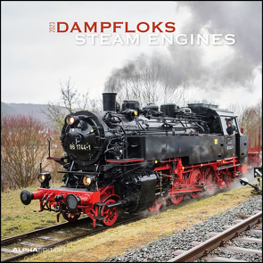 Dampfloks 2023 – Broschürenkalender 30×30 cm (30×60 geöffnet) – Kalender mit Platz für Notizen – Steam Engines – Bildkalender – Wandkalender