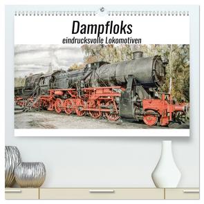 Dampfloks – eindrucksvolle Lokomotiven (hochwertiger Premium Wandkalender 2024 DIN A2 quer), Kunstdruck in Hochglanz von Brunner-Klaus,  Liselotte