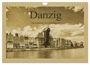 Danzig – Ein Kalender im Zeitungsstil (Wandkalender 2024 DIN A4 quer), CALVENDO Monatskalender von Kirsch,  Gunter