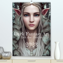 Dark Fantasy Art – Zeit der Helden (Premium, hochwertiger DIN A2 Wandkalender 2023, Kunstdruck in Hochglanz) von Gann,  Markus