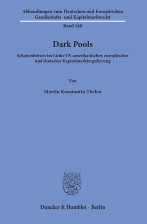 Dark Pools. von Thelen,  Martin Konstantin