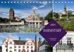 Darmstadt – Mathildenhöhe und Altstadt (Tischkalender 2023 DIN A5 quer) von boeTtchEr,  U