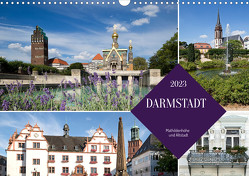 Darmstadt – Mathildenhöhe und Altstadt (Wandkalender 2023 DIN A3 quer) von boeTtchEr,  U