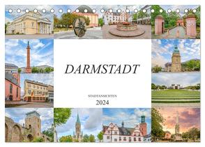 Darmstadt Stadtansichten (Tischkalender 2024 DIN A5 quer), CALVENDO Monatskalender von Meutzner,  Dirk